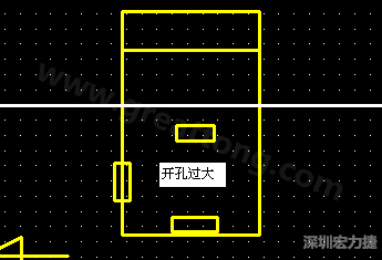 PCB設(shè)計時后焊元件焊盤開孔過大容易使焊錫流進插座造成短路。