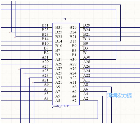 雙擊 1.SchDoc，文件可以被正常打開，下圖是其中的一部分：