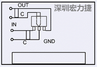 圖3：降壓電路的PCB設(shè)計(jì)示例。